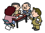 手厚いサポートのイラスト